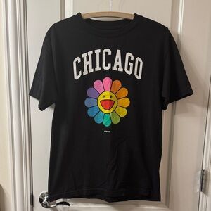 Takashi Murakami x ComplexCon Chicago Flower T-Shirt in Black Size M